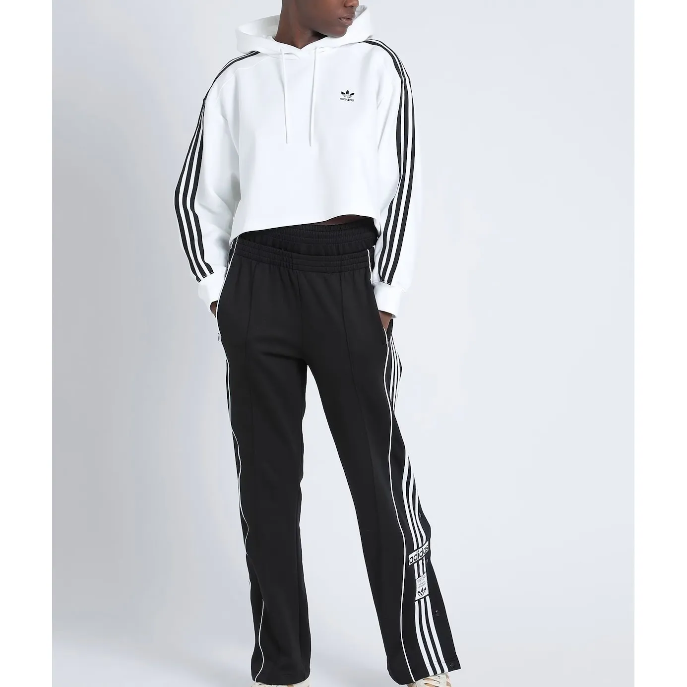 adidas  |Pullovers Blended Fabrics Street Style Bi-color Long Sleeves