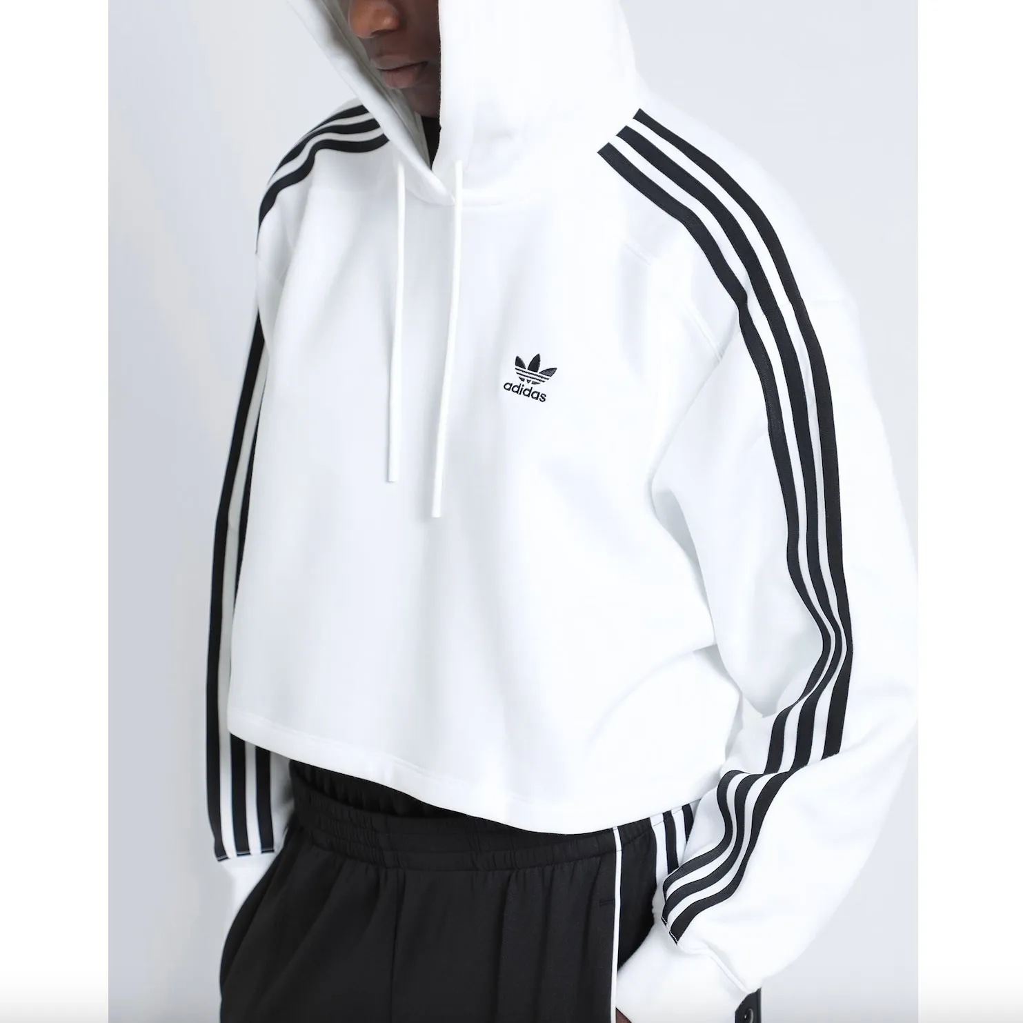 adidas  |Pullovers Blended Fabrics Street Style Bi-color Long Sleeves