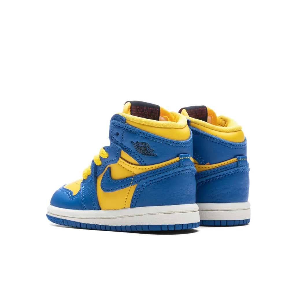 Air Jordan 1 Retro High OG (TD) - Varsity Maize/Game Royal/Sail