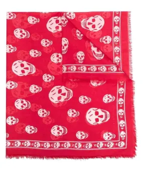 Alexander Mcqueen Red Scarf