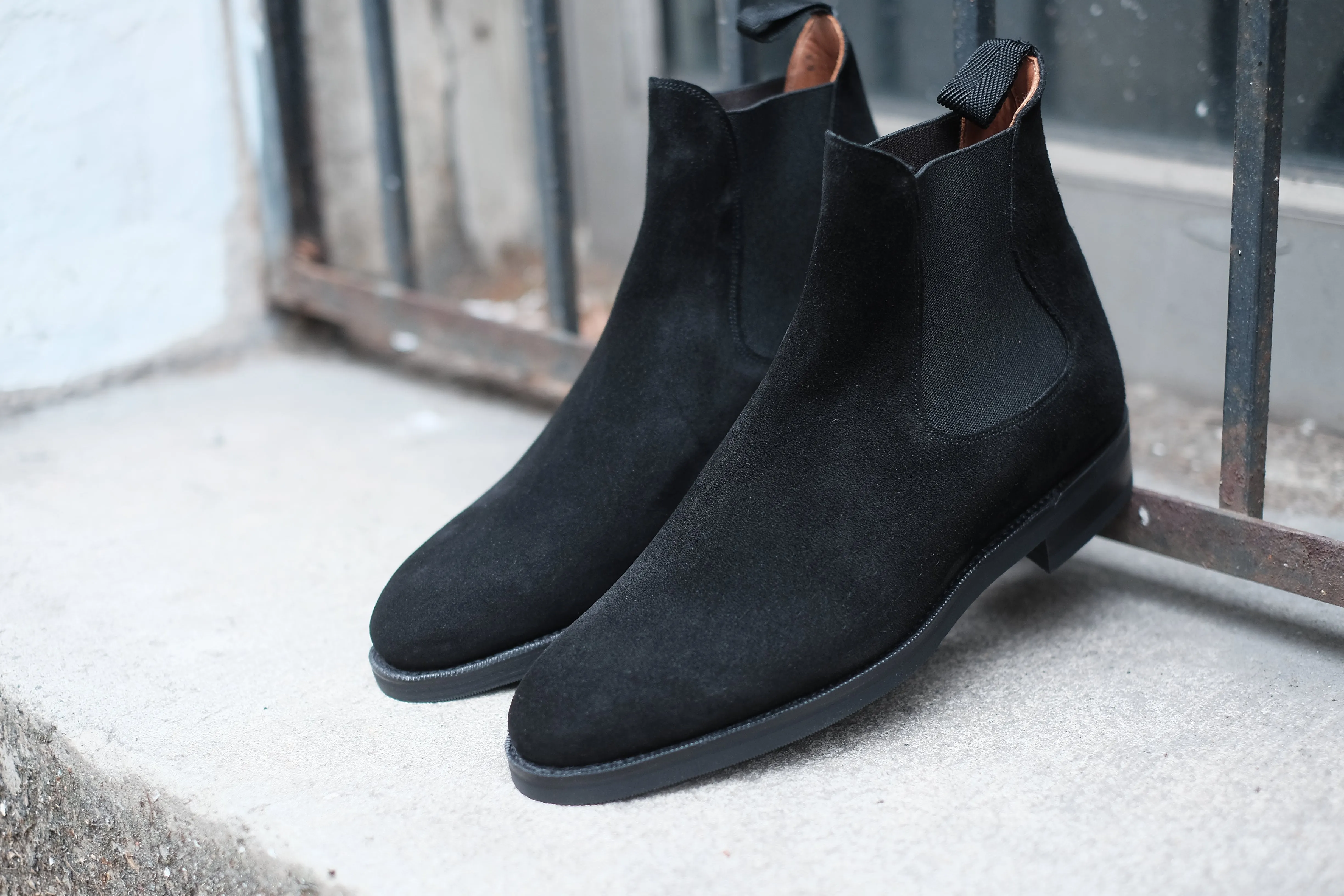 Alki - MTO - Black Suede - NGT Last - Double City Rubber Sole