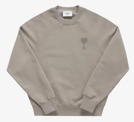 AMI PARIS  |Street Style Long Sleeves Plain Cotton Logo Designers