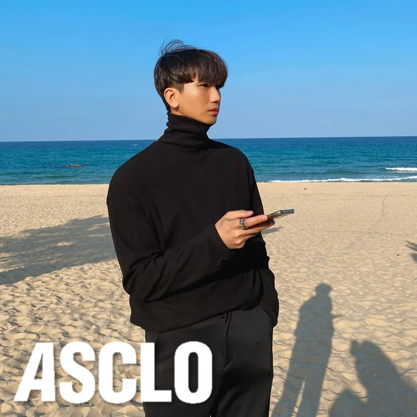 ASCLO  |Unisex Long Sleeves Plain Shirts