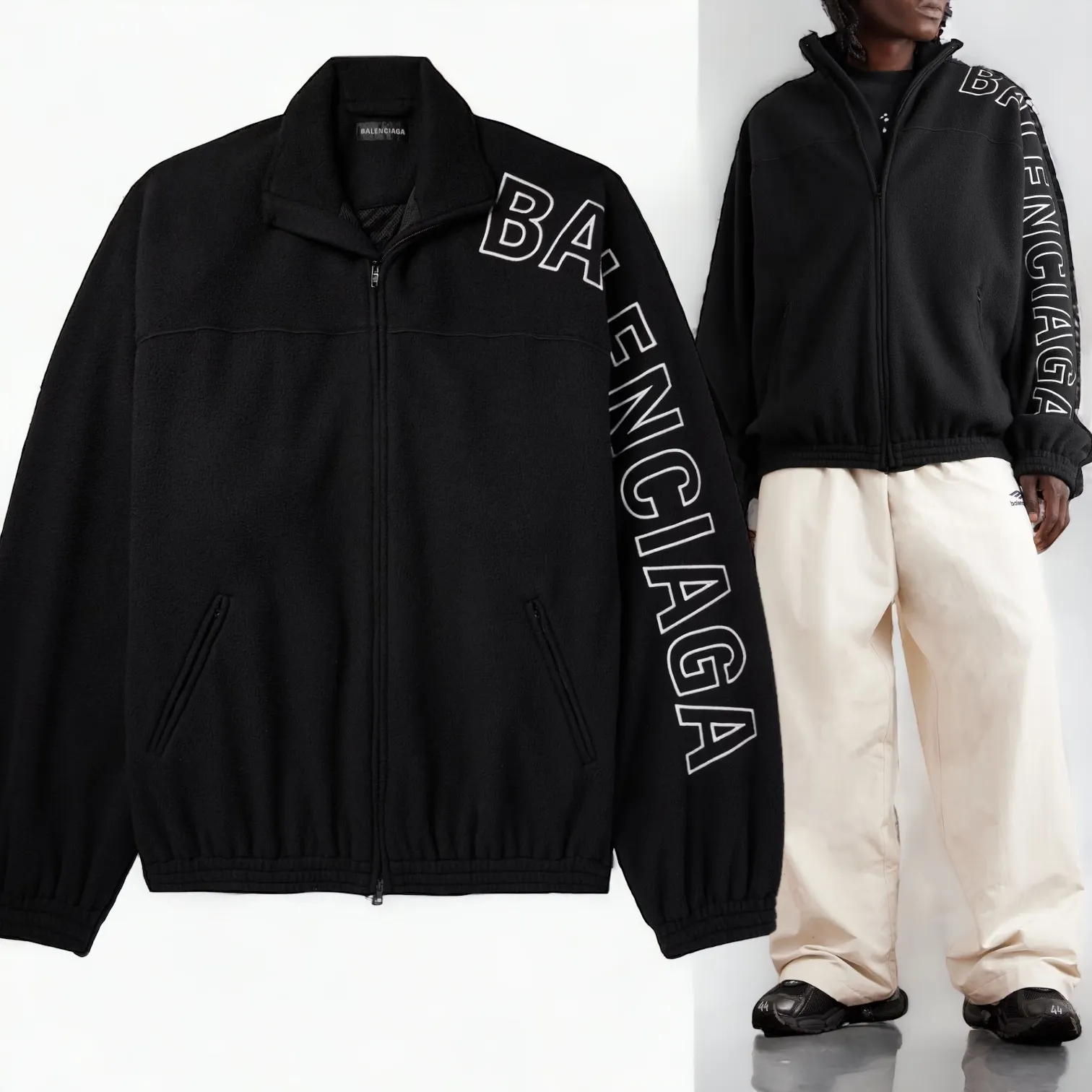 BALENCIAGA  |Unisex Nylon Street Style Long Sleeves Oversized