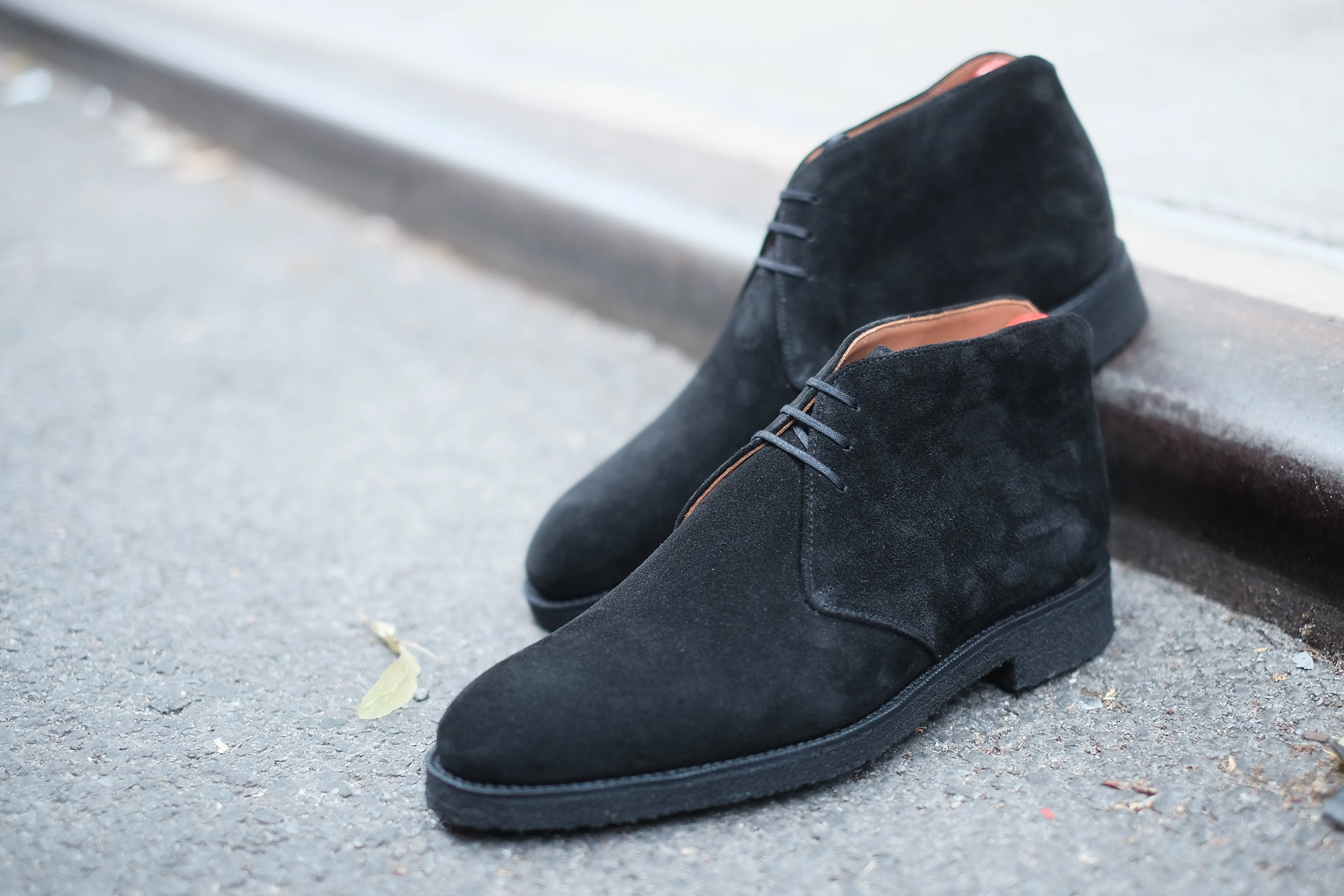 Ballard - MTO - Black Suede - NGT Last - Black Crepe Sole