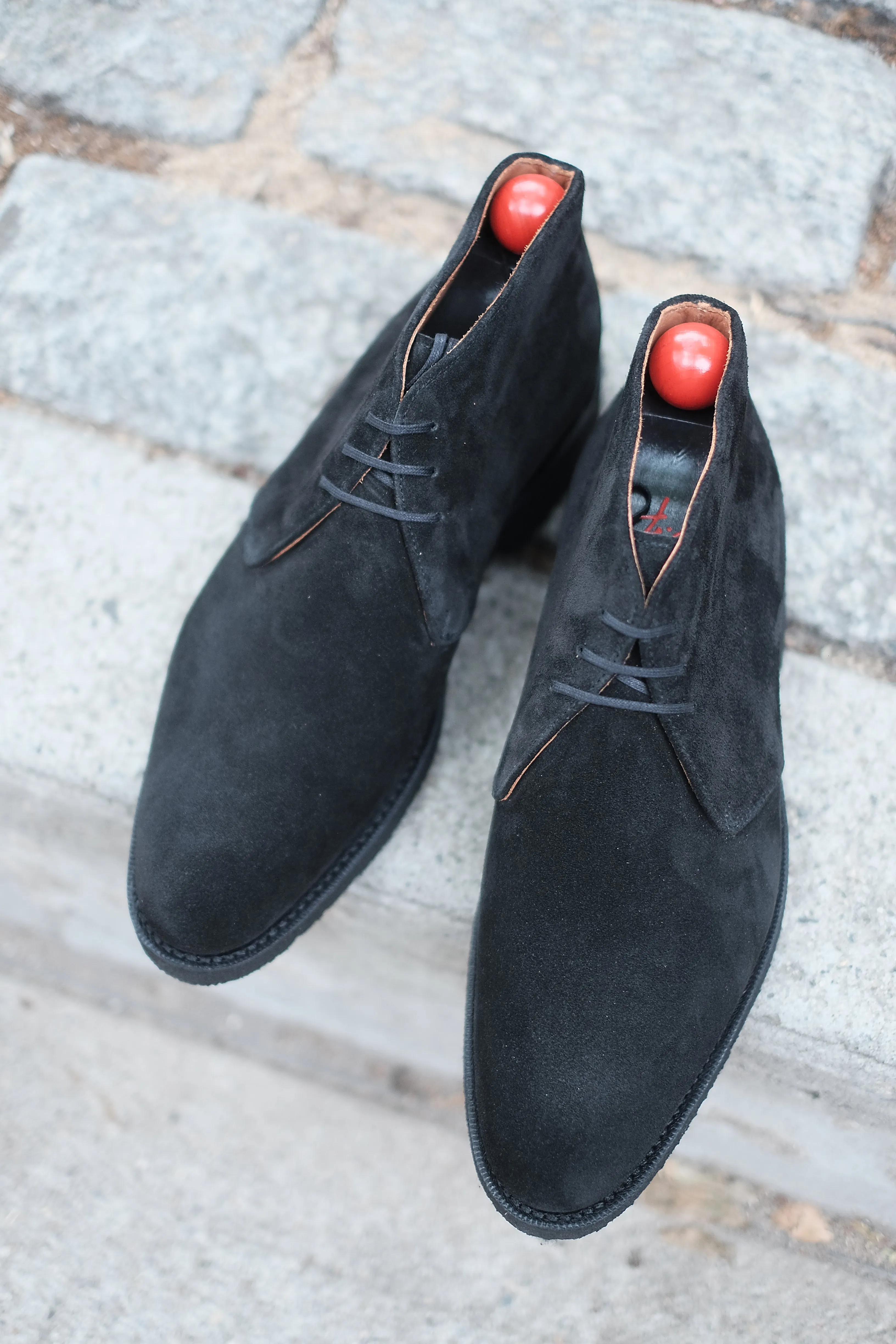 Ballard - MTO - Black Suede - NGT Last - Black Crepe Sole