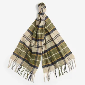 Barbour Yaxley Tartan Scarf in Forest Mist Tartan