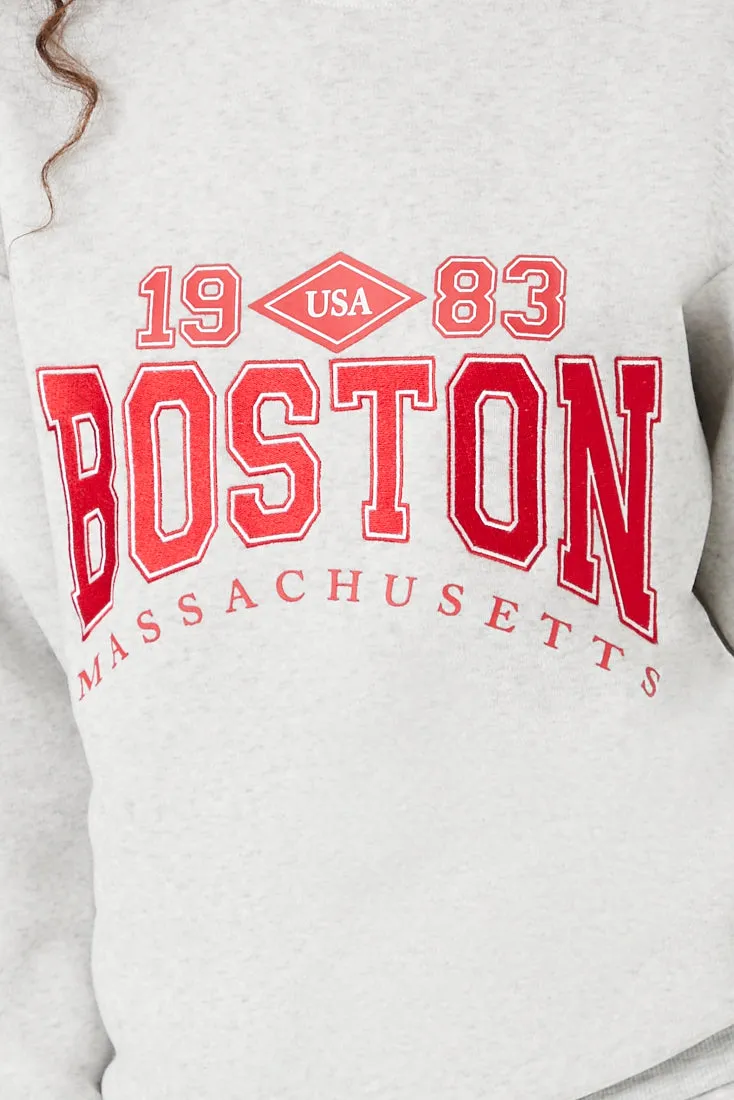 Boston Graphic Fleece Sweatshirt