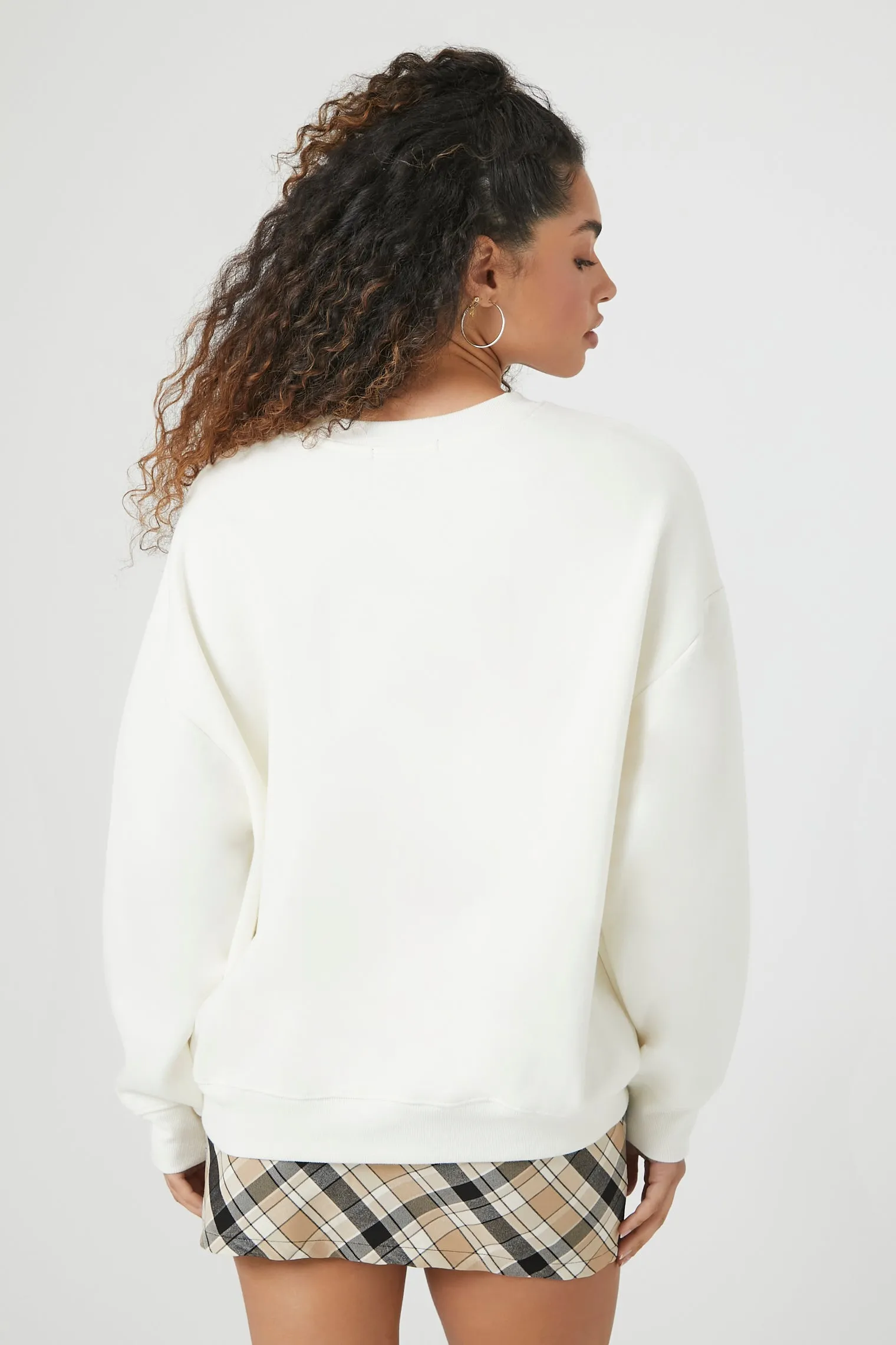 Brooklyn Embroidered Fleece Sweatshirt