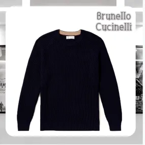 BRUNELLO CUCINELLI  |Long Sleeves Cotton Sweaters