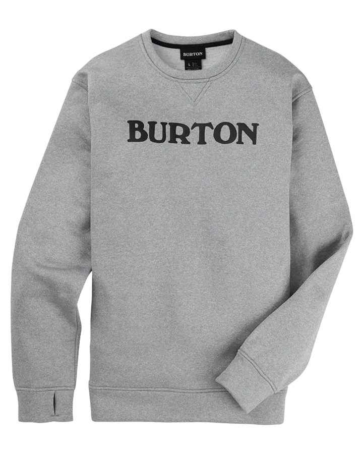 Burton Men's Oak Pullover Crew - Gray Heather