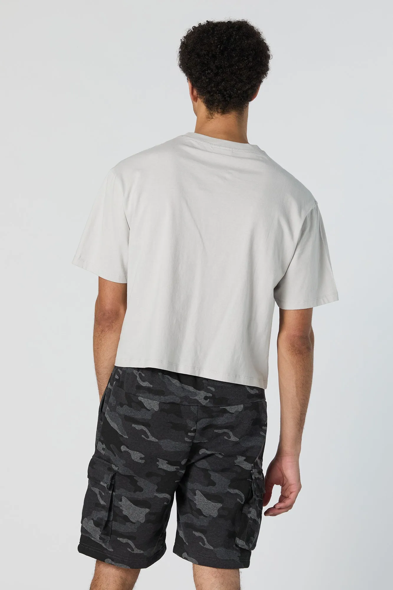 Camo Fleece Cargo Short