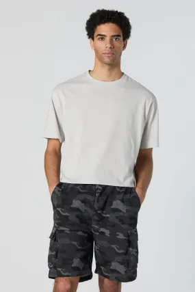 Camo Fleece Cargo Short