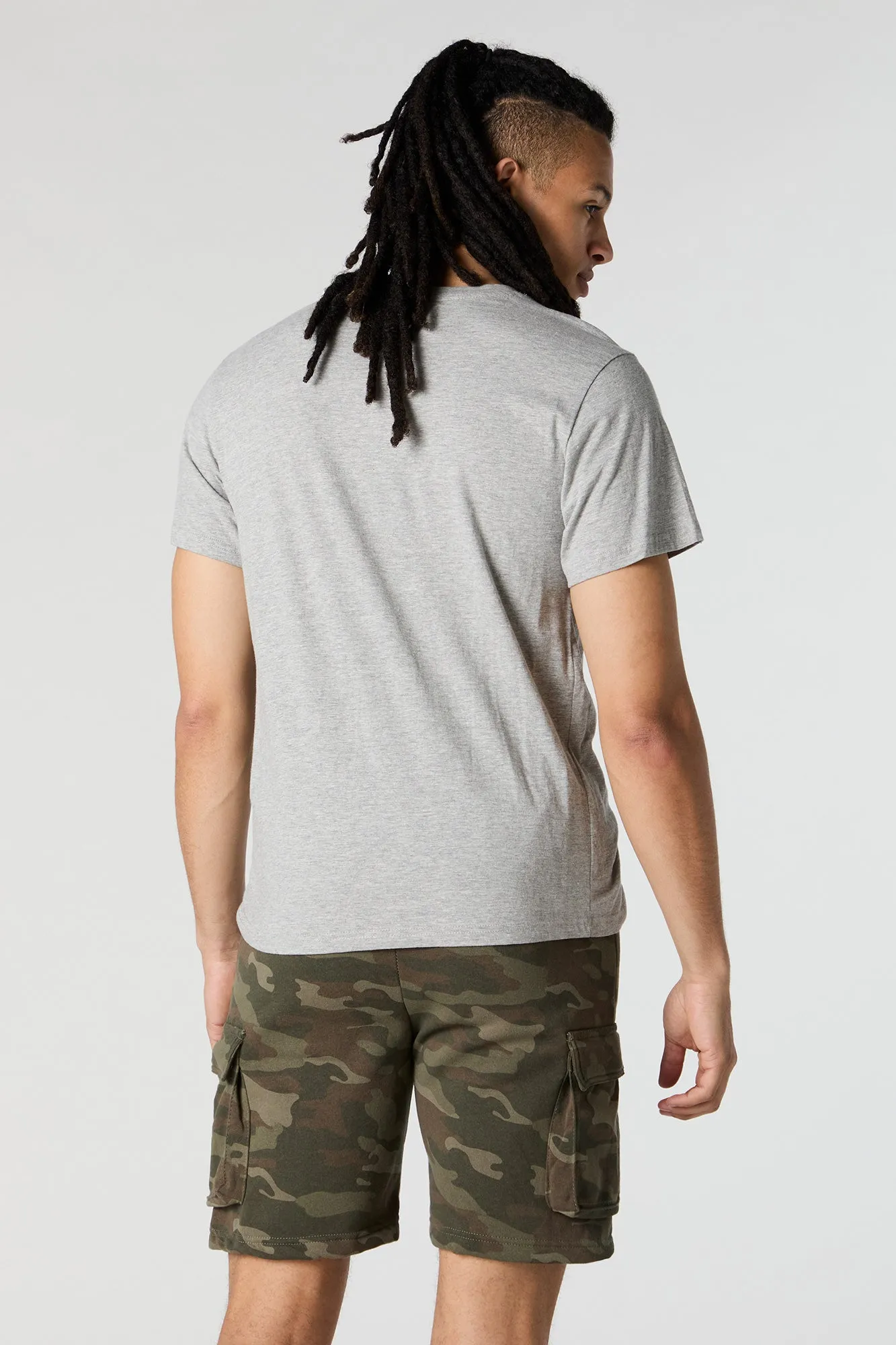 Camo Fleece Cargo Short