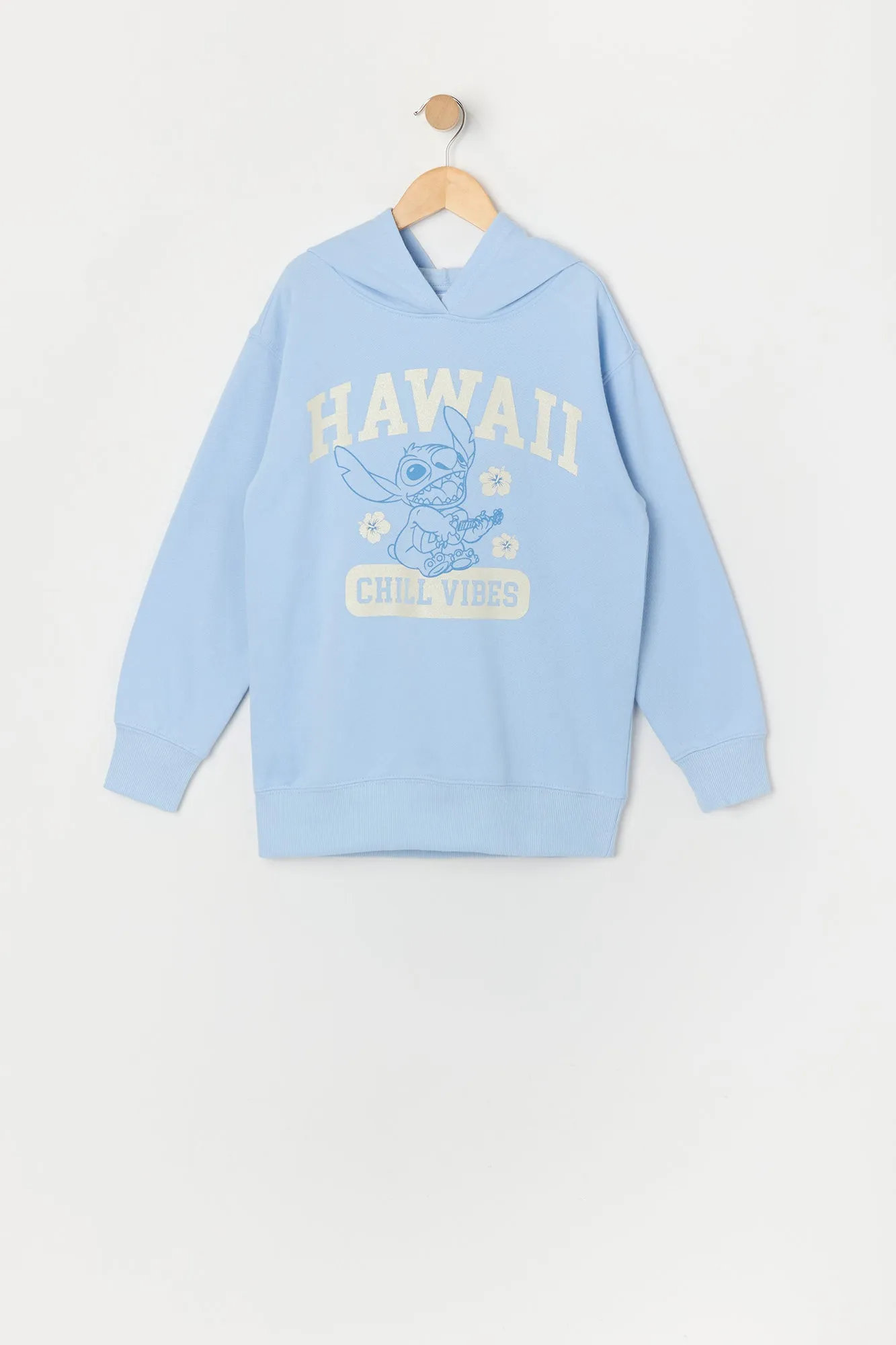 Chandail en molleton à imprimé Stitch Hawaii pour fille