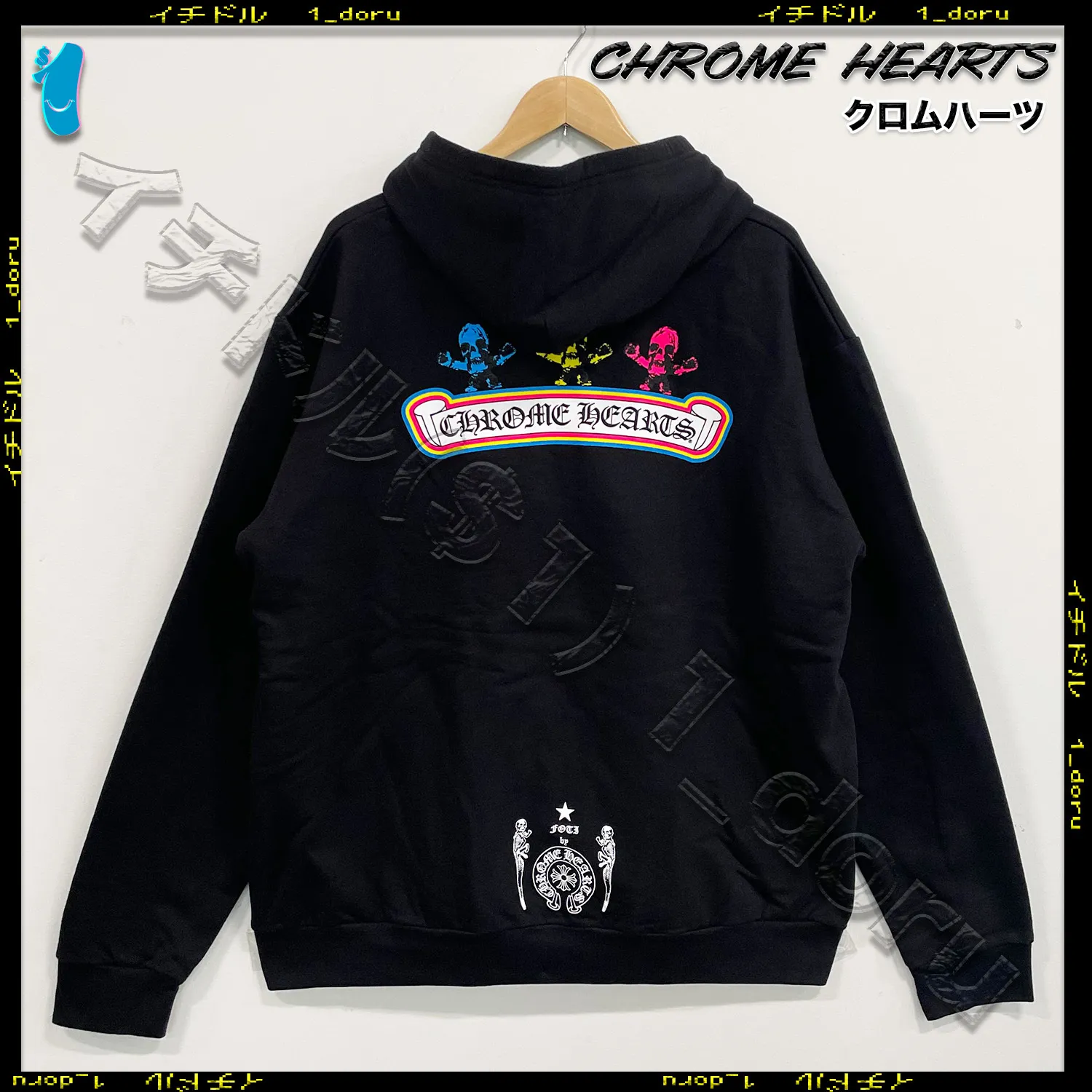 CHROME HEARTS  |Monogram Unisex Blended Fabrics Street Style Long Sleeves