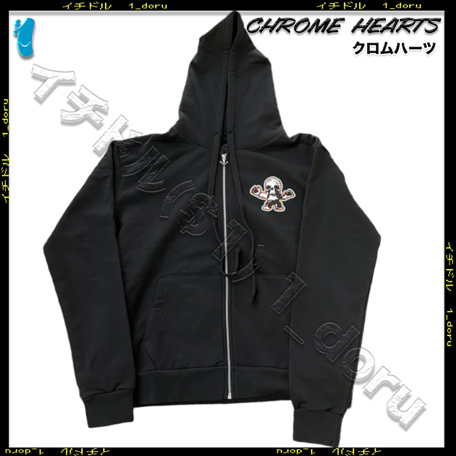 CHROME HEARTS  |Monogram Unisex Blended Fabrics Street Style Long Sleeves