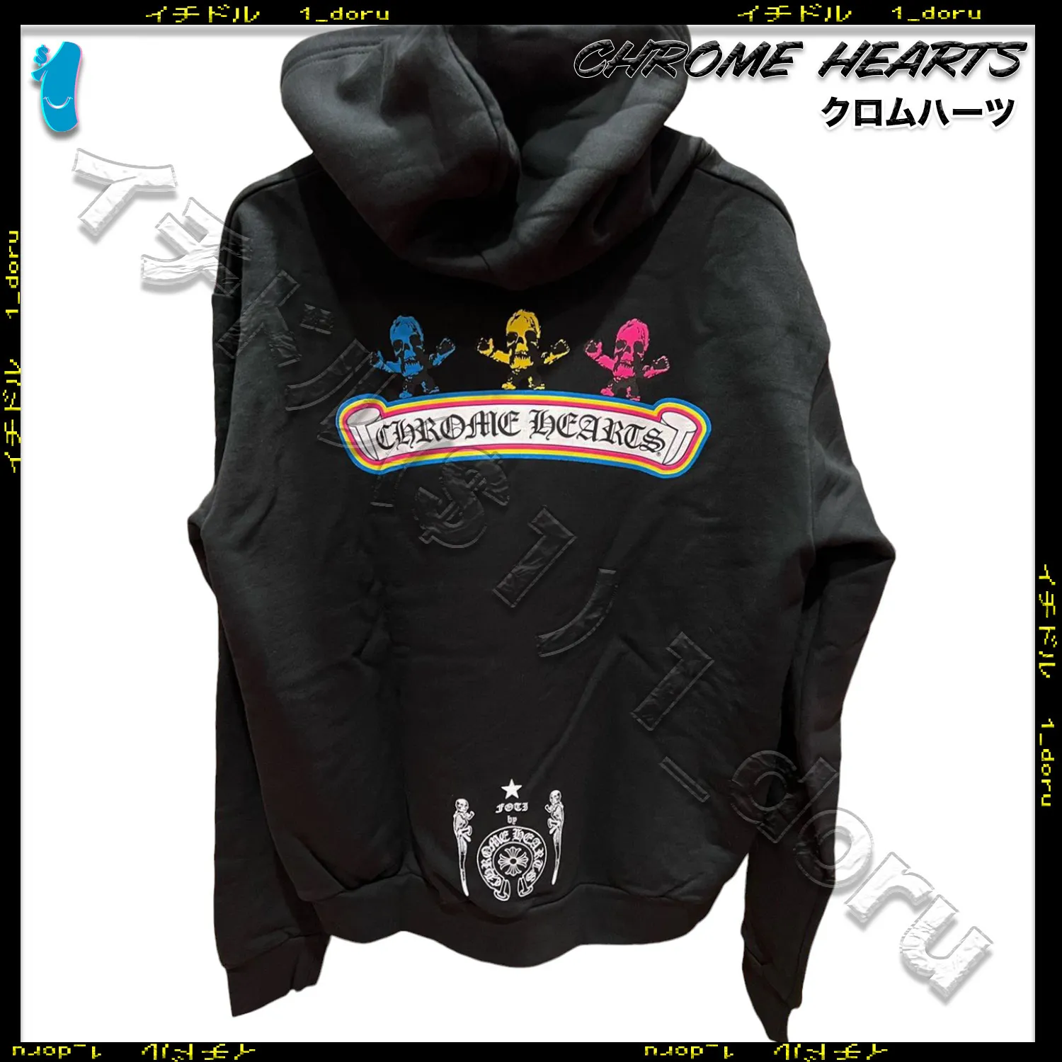 CHROME HEARTS  |Monogram Unisex Blended Fabrics Street Style Long Sleeves