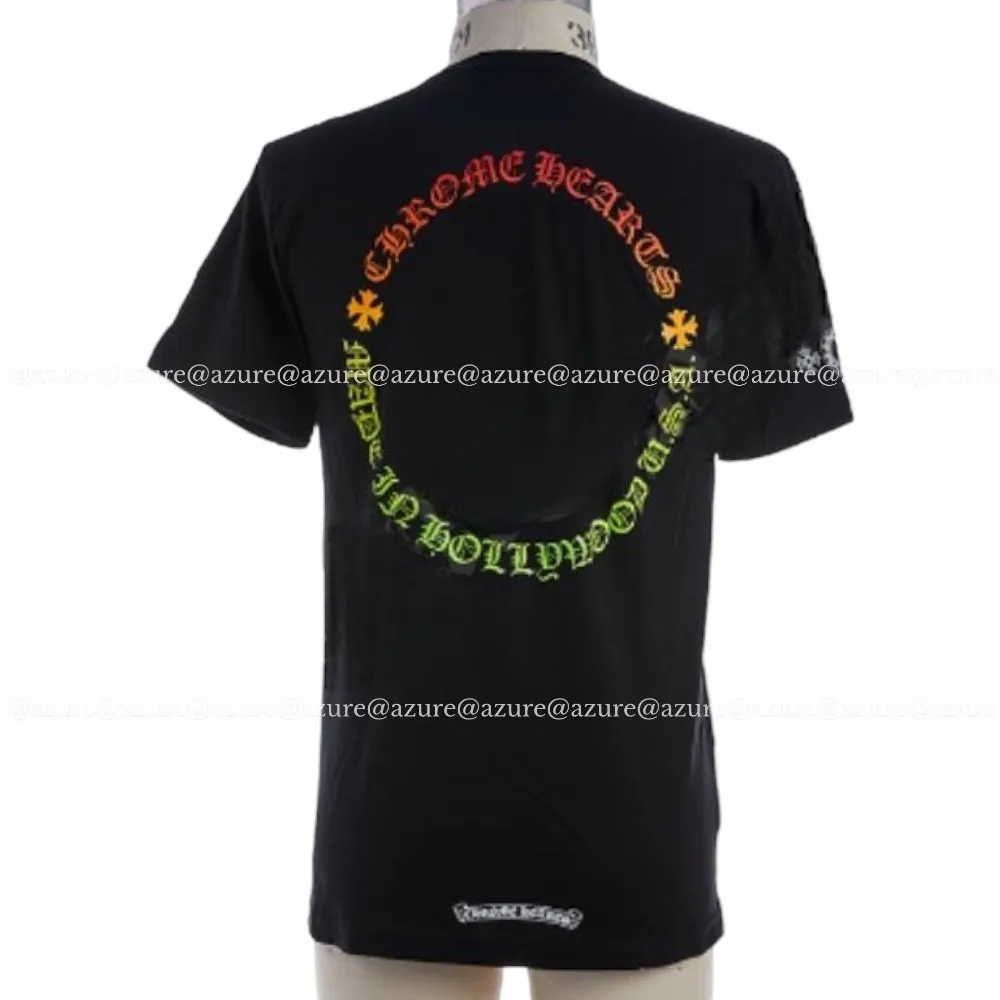 CHROME HEARTS  |Pullovers Street Style Plain Short Sleeves Logo T-Shirts