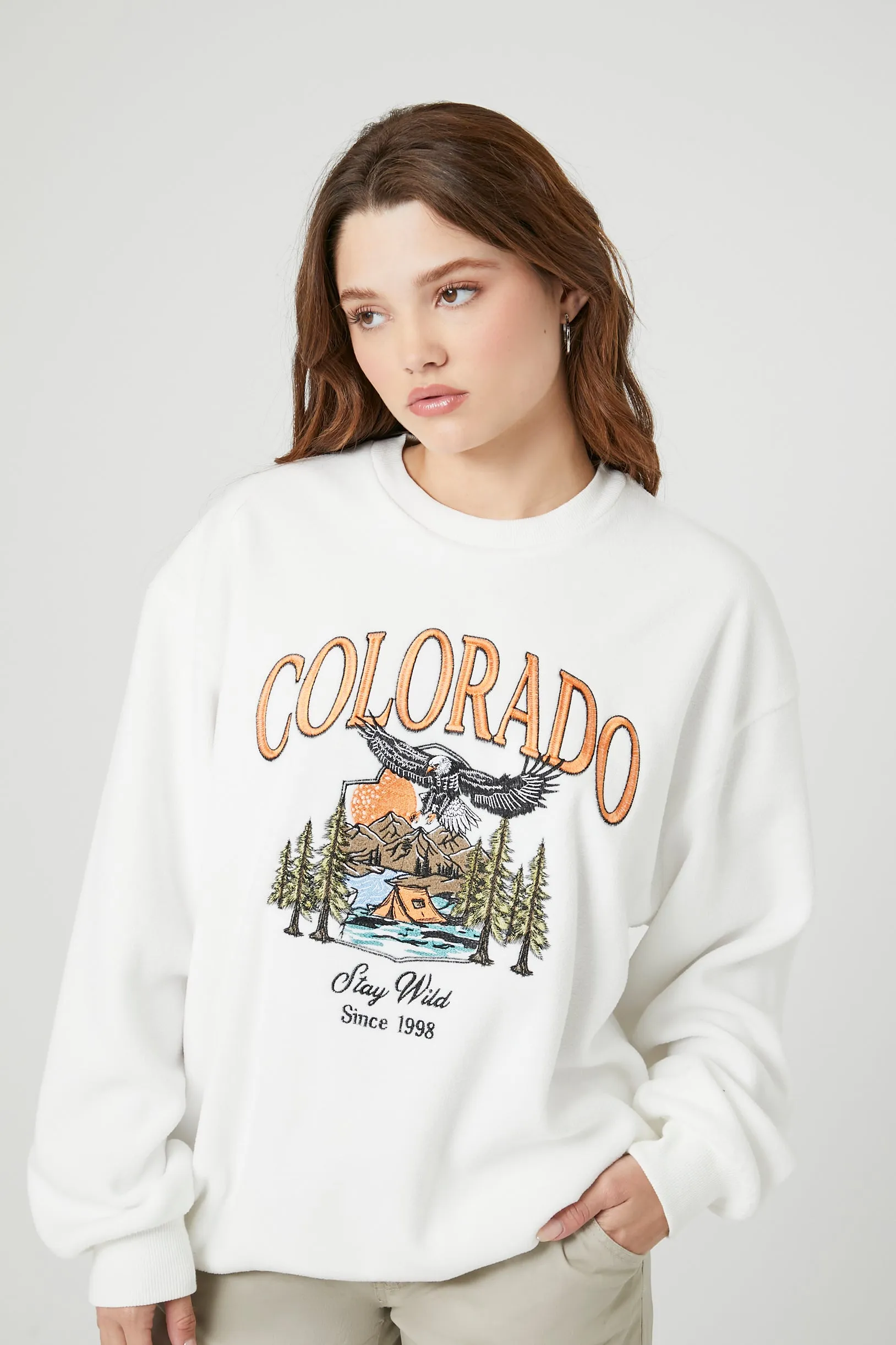 Colorado Embroidered Fleece Sweatshirt