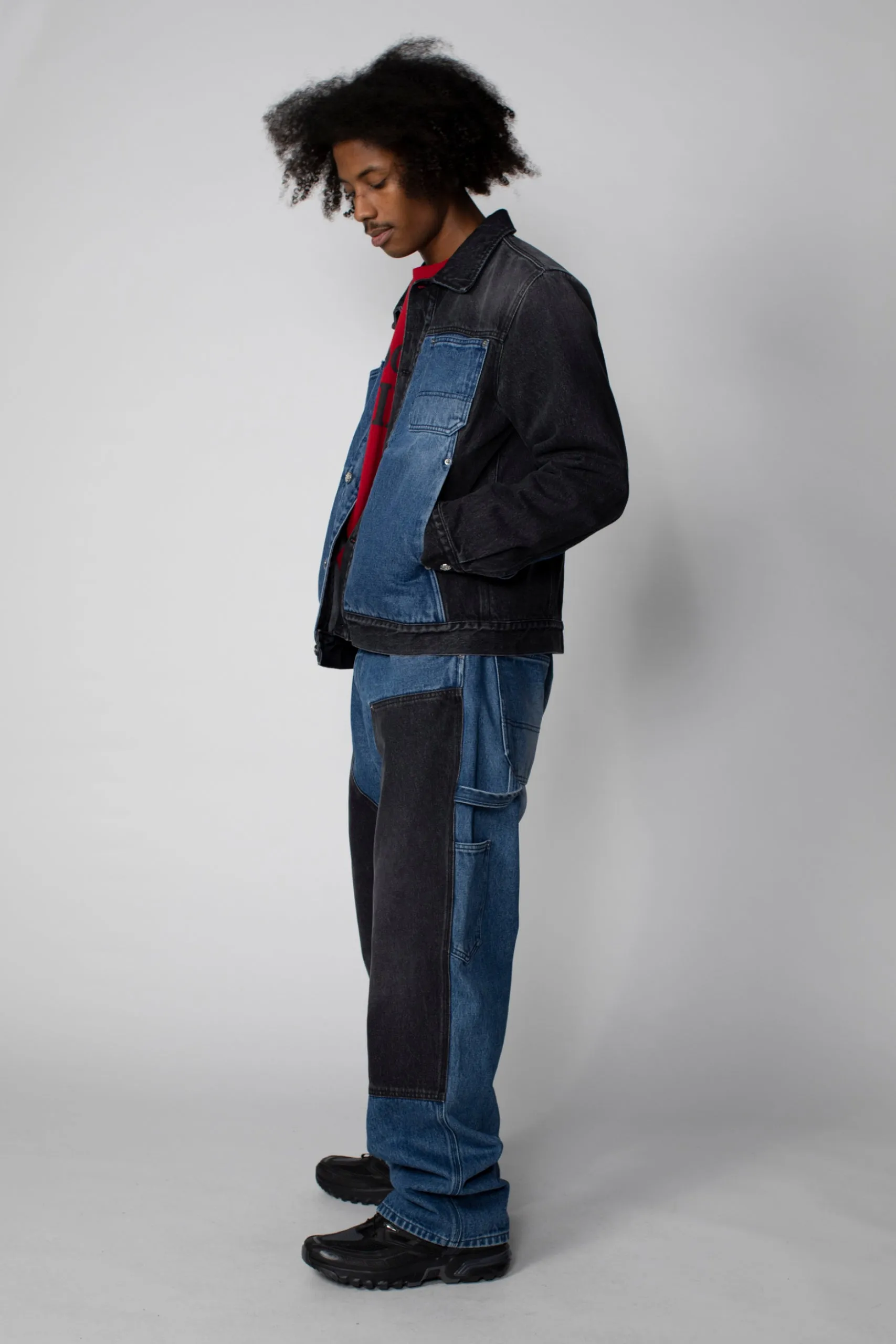 Colourblocked Denim Carpenter Jean