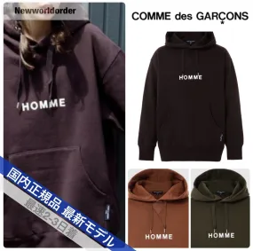 COMME des GARCONS  |Pullovers Unisex Street Style Long Sleeves Cotton Logo