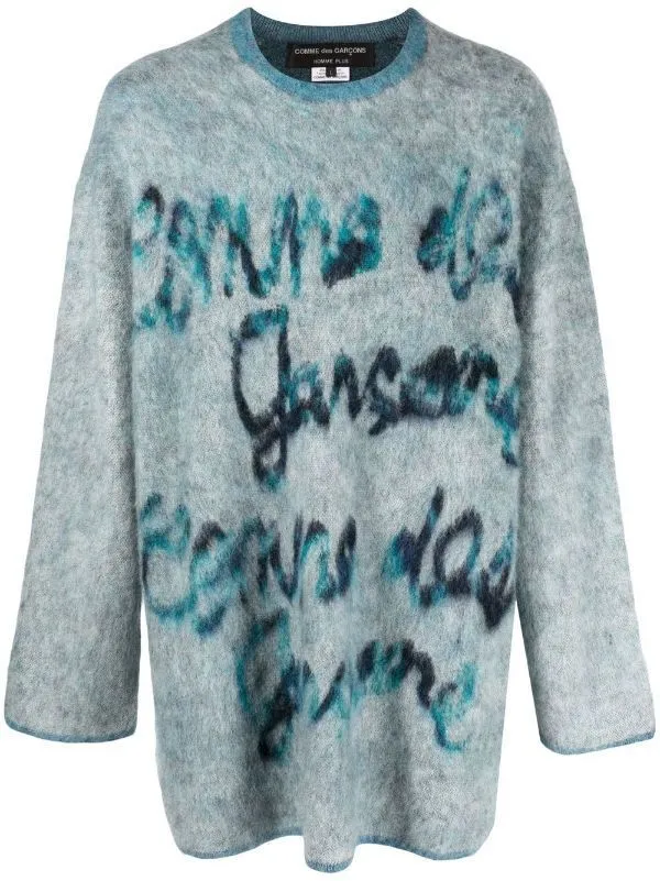 COMME des GARCONS  |Pullovers Unisex Street Style Long Sleeves Logo Designers