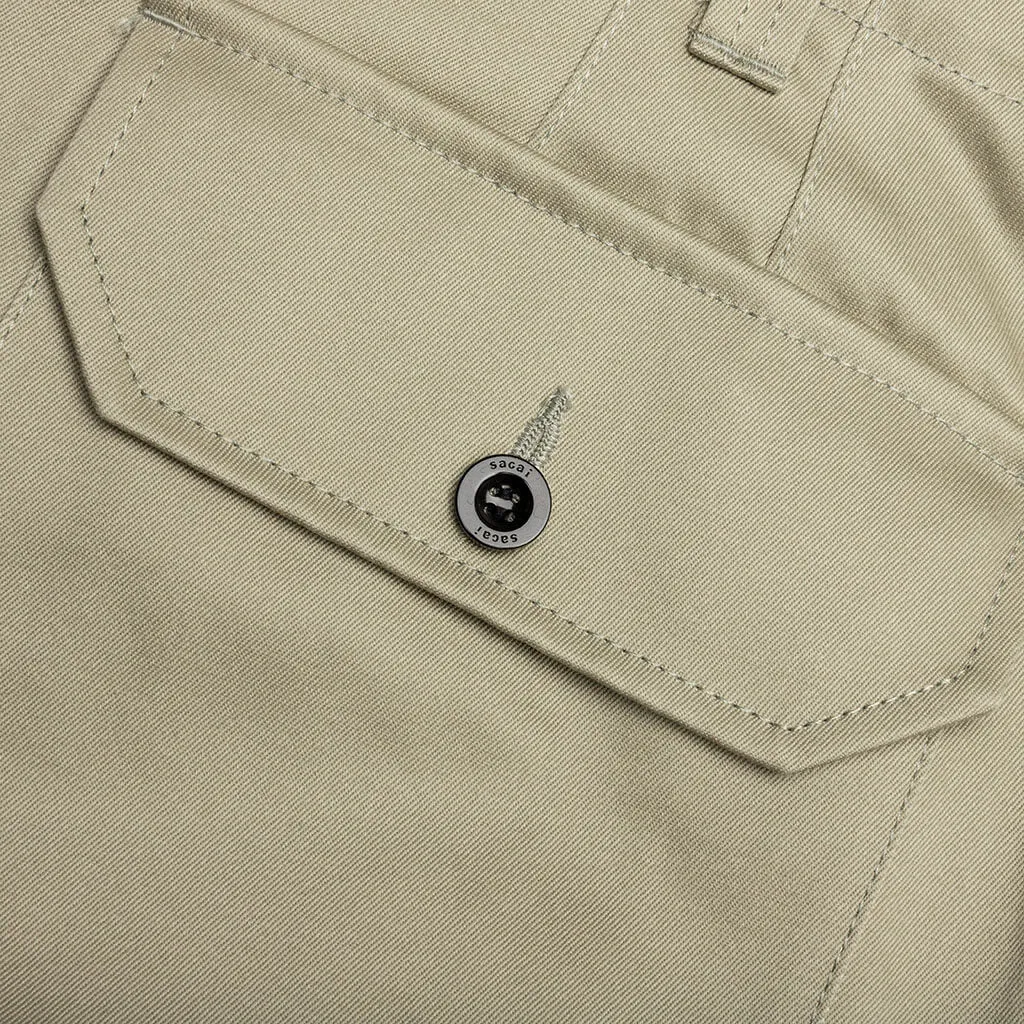 Cotton Chino Pants - Beige