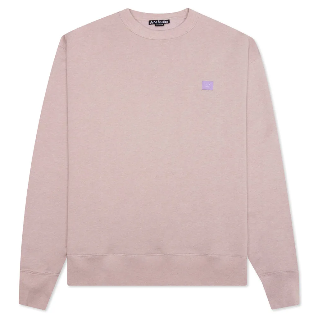 Crew Neck Sweatshirt - Violet/Pink/Melange