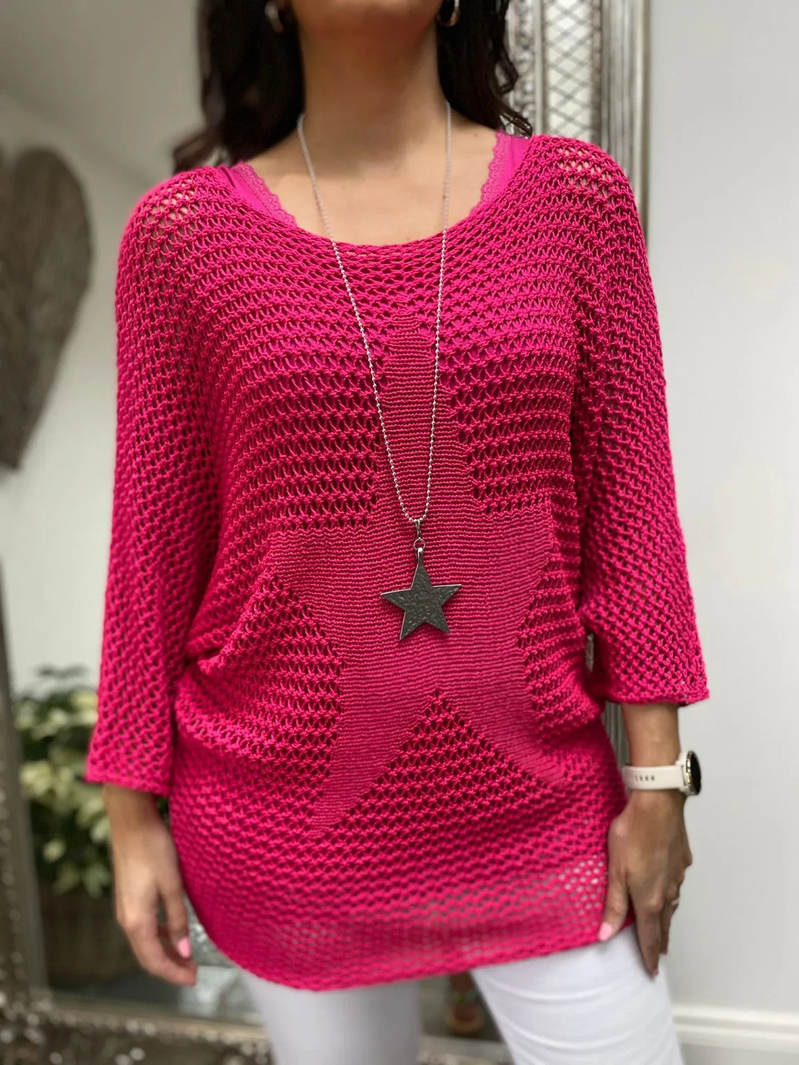 Crochet Knit Star Jumper Keira