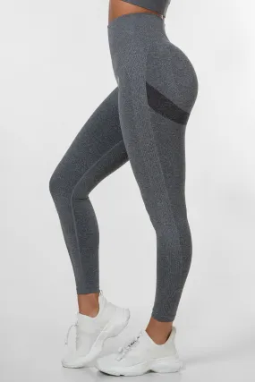 Dark Grey Peachy Scrunch Leggings