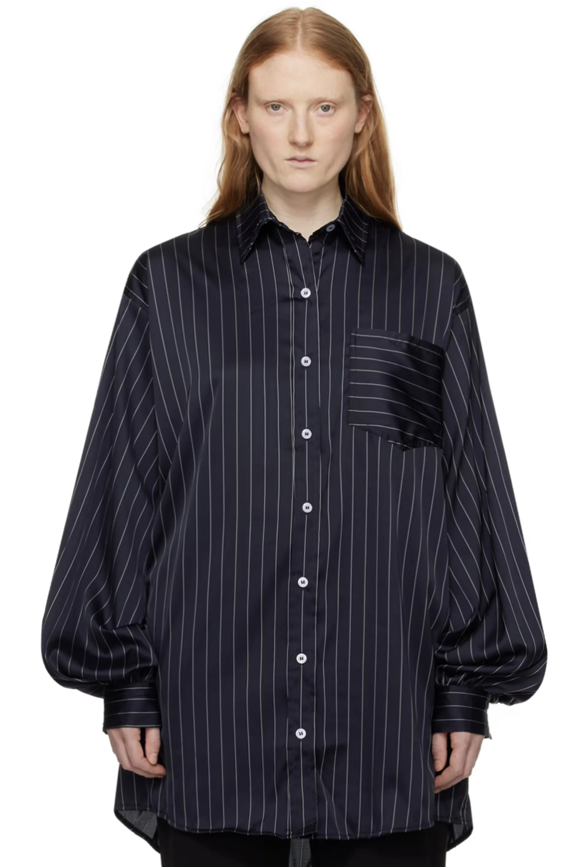 elleme  |Stripes Long Sleeves Shirts & Blouses