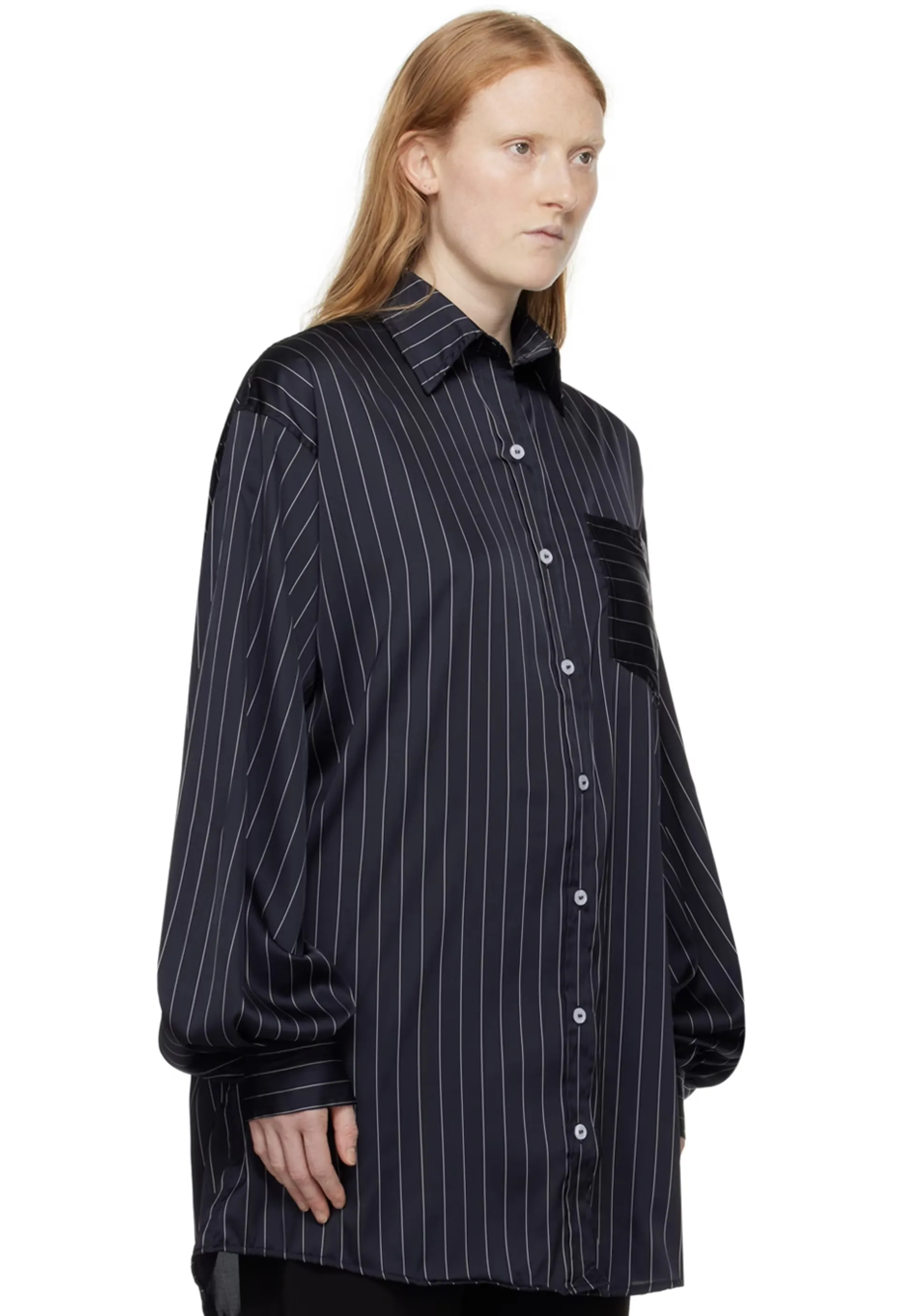 elleme  |Stripes Long Sleeves Shirts & Blouses