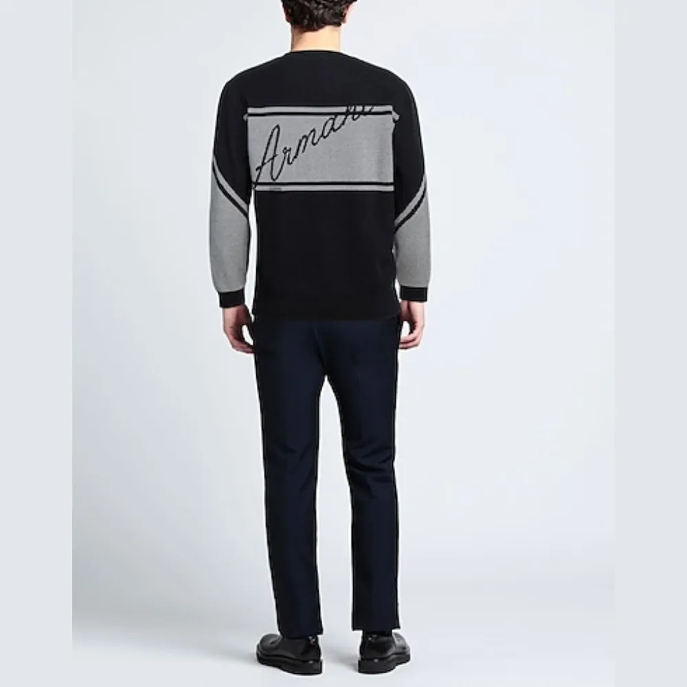 EMPORIO ARMANI  |Crew Neck Pullovers Unisex Street Style Long Sleeves Plain