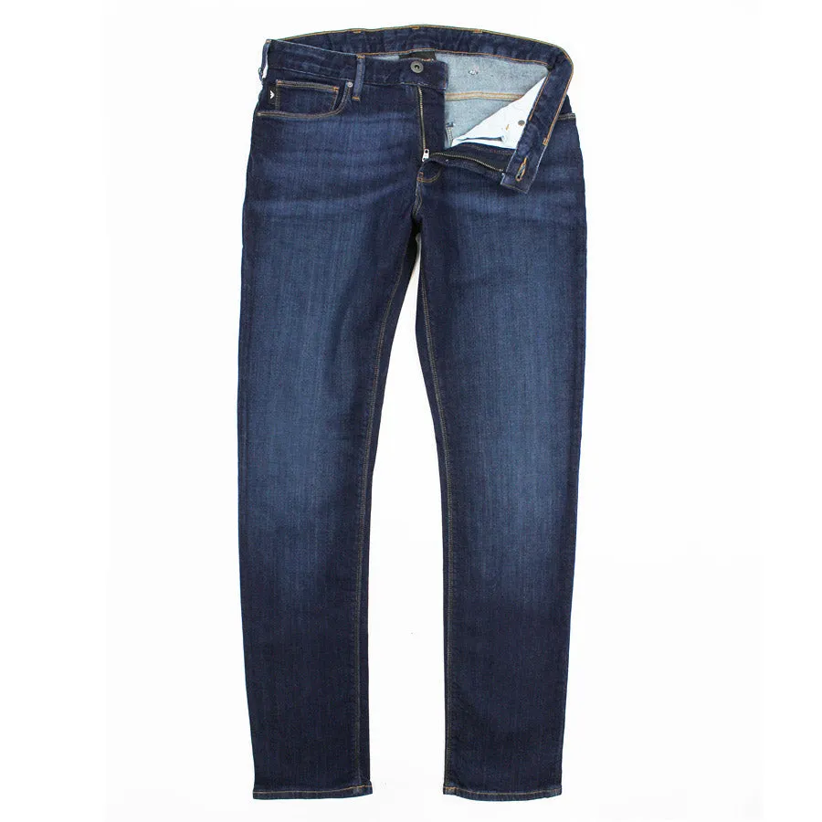 Emporio Armani - J06 Slim Fit Stretch Jeans in Denim Blue