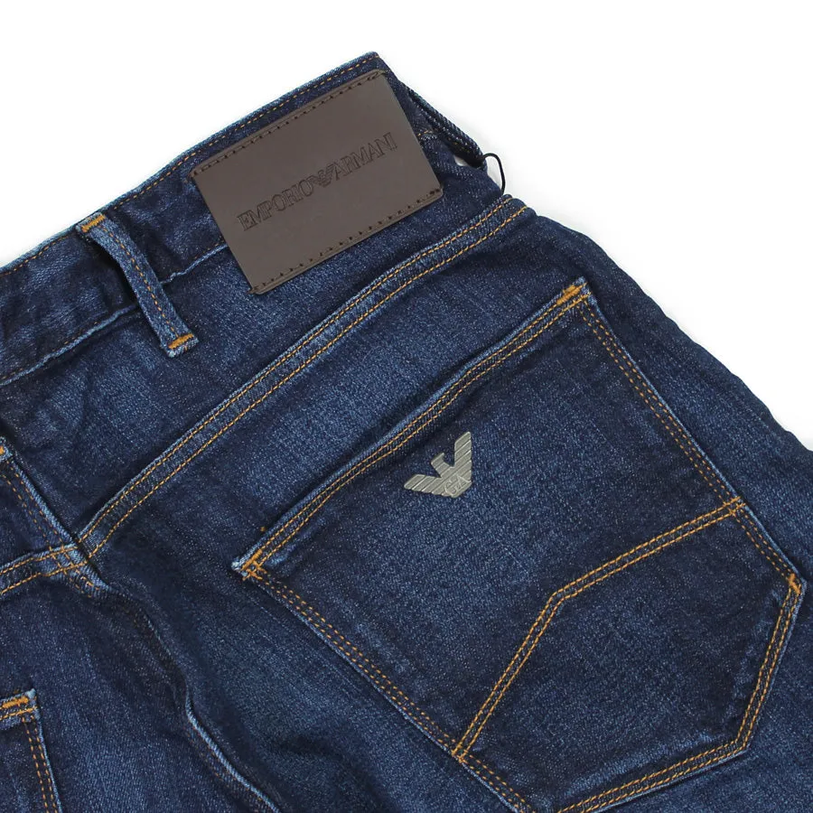 Emporio Armani - J06 Slim Fit Stretch Jeans in Denim Blue