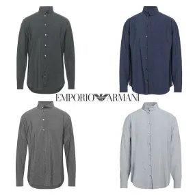 EMPORIO ARMANI  |Long Sleeves Plain Shirts