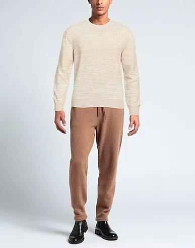 Ermenegildo Zegna  |Crew Neck Pullovers Bi-color Long Sleeves Oversized Luxury