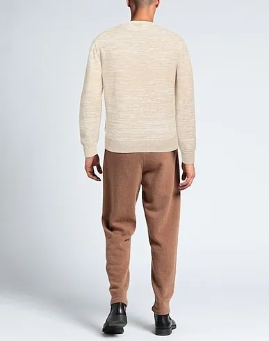 Ermenegildo Zegna  |Crew Neck Pullovers Bi-color Long Sleeves Oversized Luxury