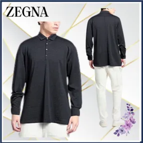 Ermenegildo Zegna  |Pullovers Long Sleeves Plain Oversized Luxury