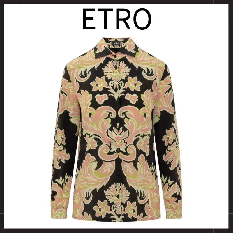 ETRO  |Silk Long Sleeves Shirts & Blouses