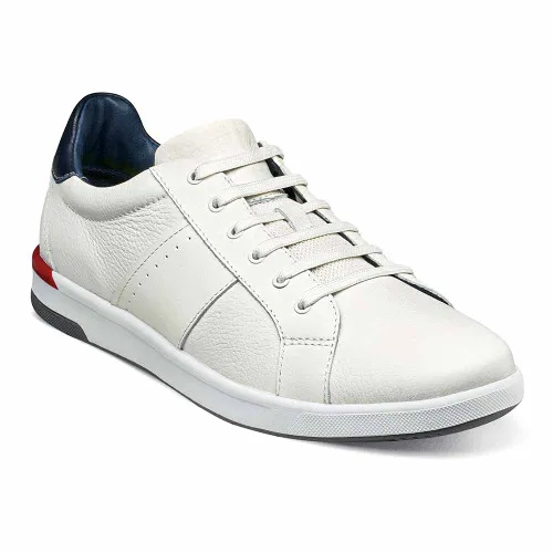 Florsheim Crossover White Lace To Toe Sneaker