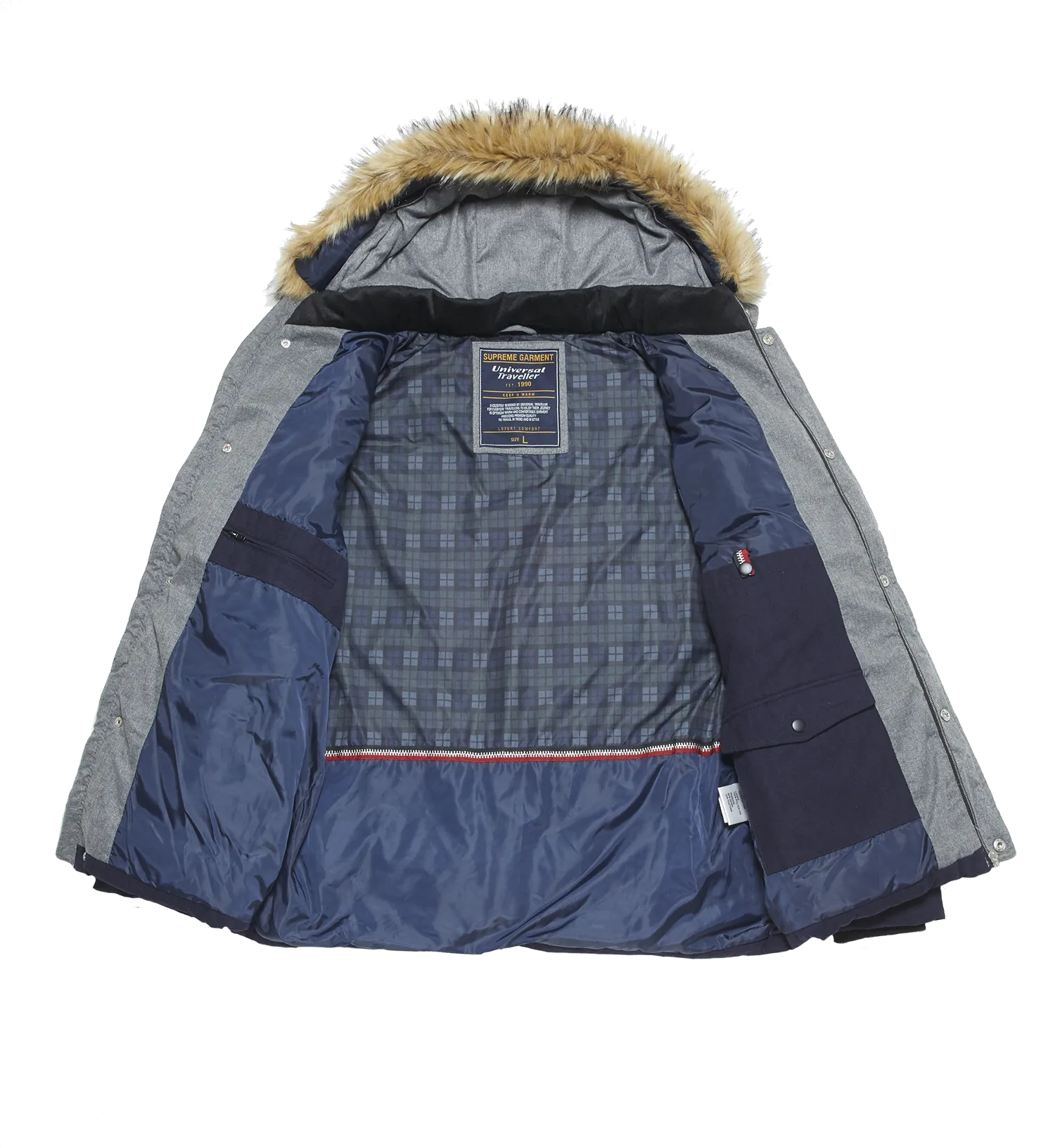 Jacquard Demin Down Jacket