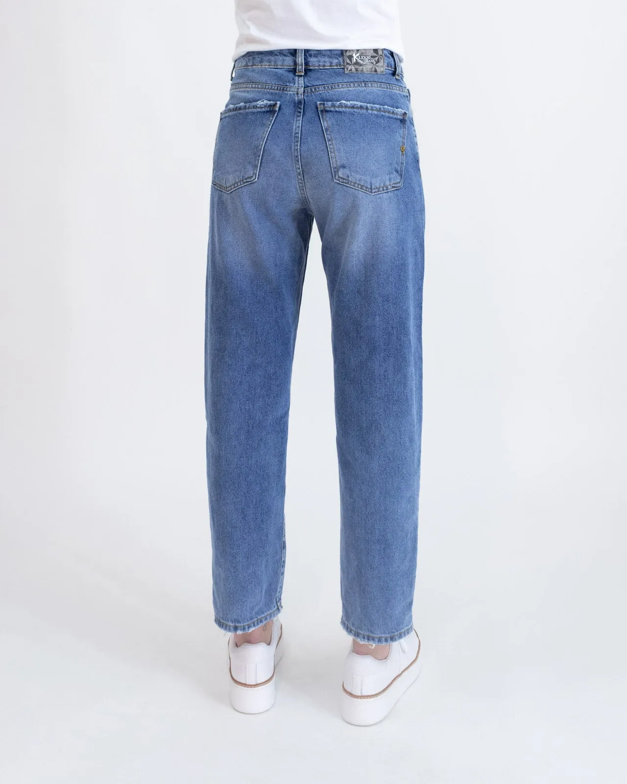 Jeans vita alta straight