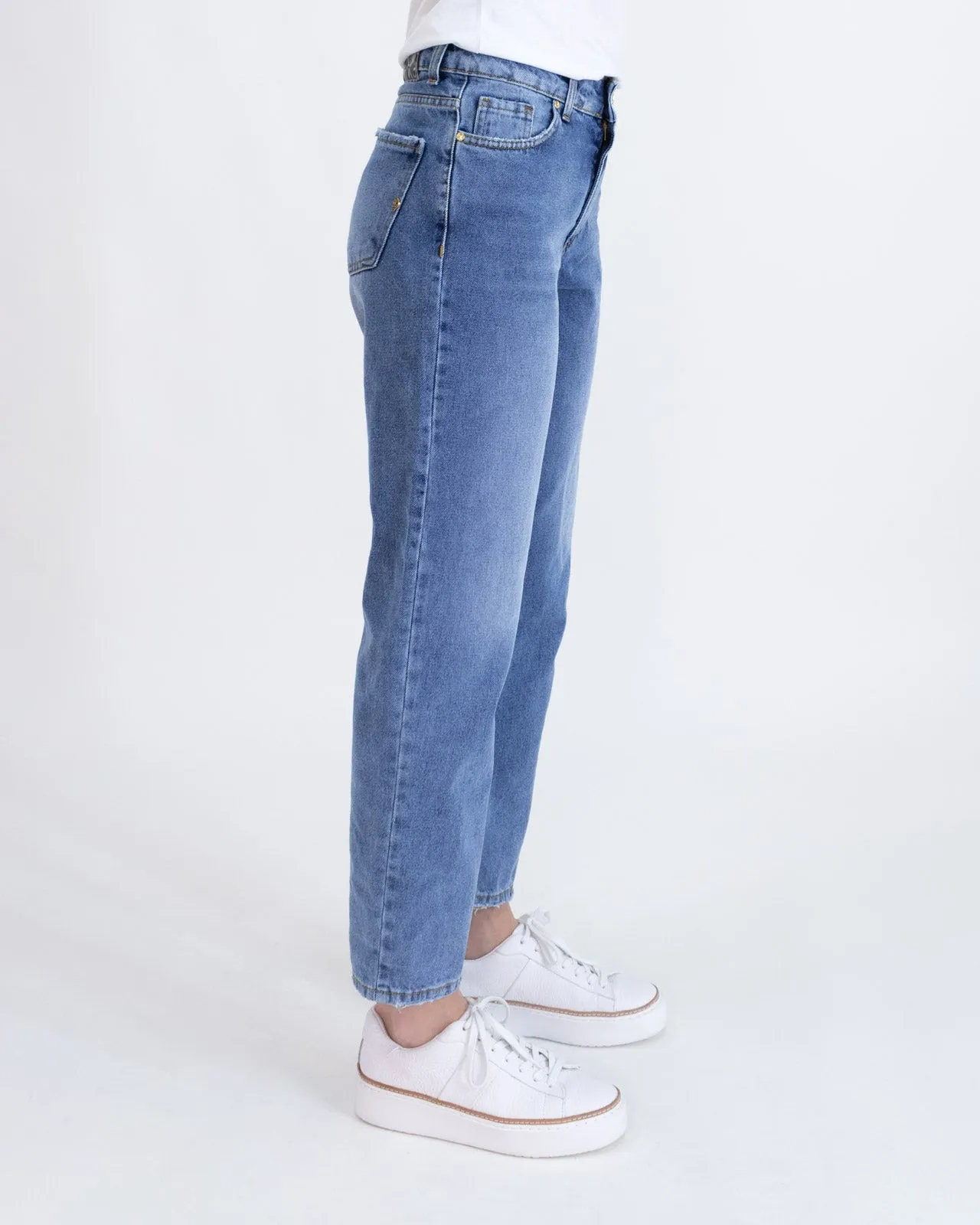 Jeans vita alta straight