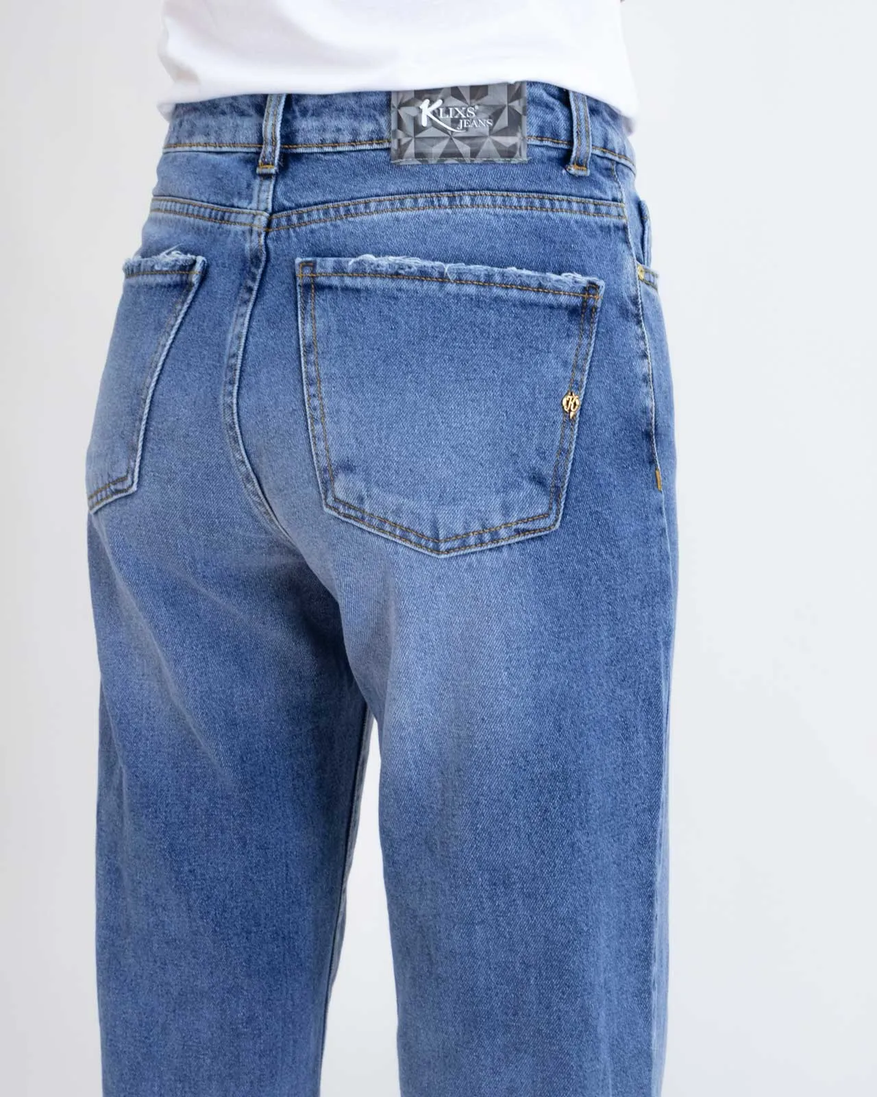 Jeans vita alta straight