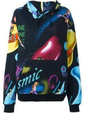 Jeremy Scott  |Heart Tropical Patterns Street Style Long Sleeves Cotton