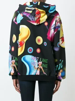 Jeremy Scott  |Heart Tropical Patterns Street Style Long Sleeves Cotton