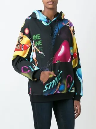 Jeremy Scott  |Heart Tropical Patterns Street Style Long Sleeves Cotton