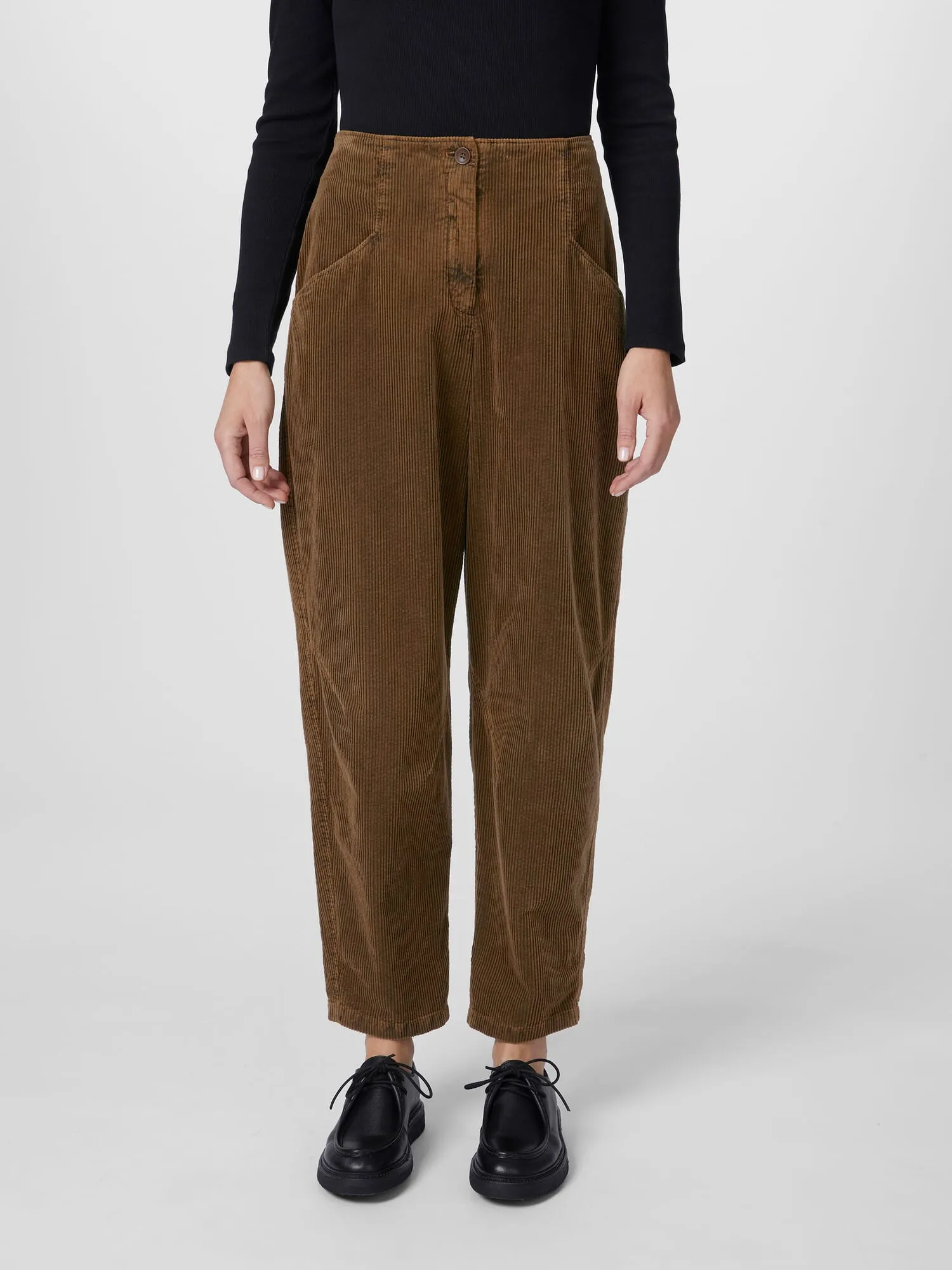 Ladies corduroy pants, Brown | Manufactum